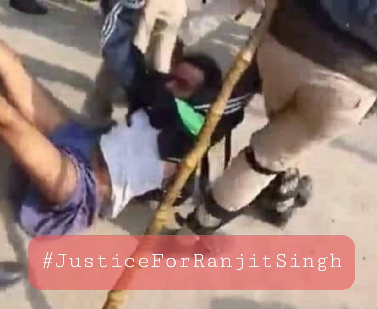 GurpreetSSahota's tweet photo. Release Ranjit Singh Kazampur and charge the policemen beating him.        #JusticeForRanjitSingh https://t.co/wzRA7IFAlB