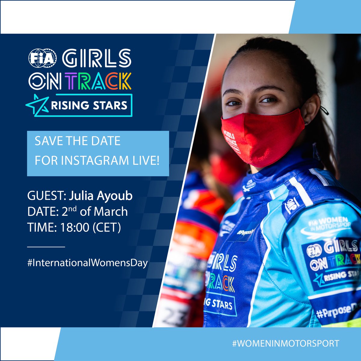 julia__ayoub's tweet photo. Liguem seus alarmes para amanhã às 14hrs (hora de Brasília) vou estar em live com @fiawim, vai ser muito bacana e espero ver todos vocês lá !   

Set your alarms for tomorrow at 18:00 (CET). I will be live with @fiawim, It will be a very nice talk and i hope to see you all there! https://t.co/y3fF8Oez8R