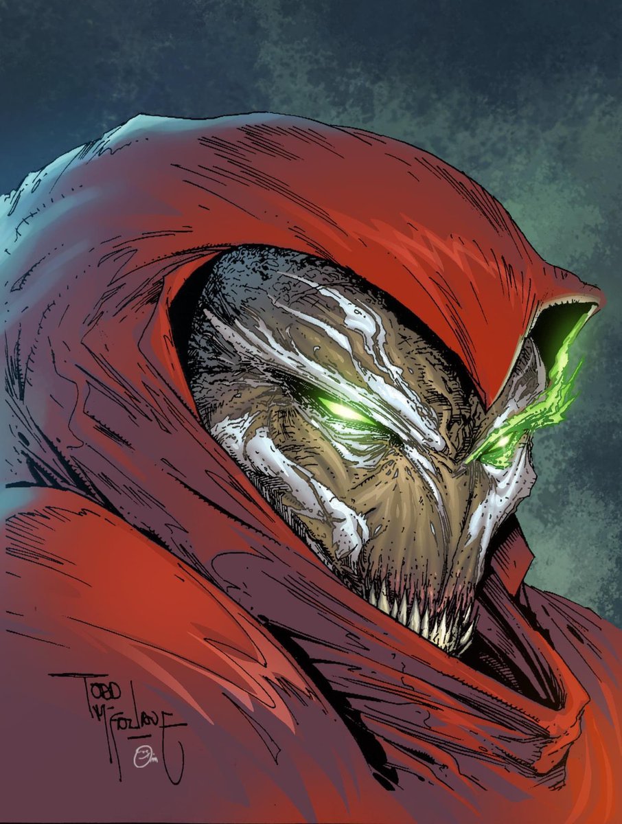 My quick coloring ( less than 30 mins flat / coloring ) under the illustration of my idol @Todd_McFarlane . Enjoy! #toddmcfarlane #spawn #comicbookart #comicbookcoloring #digitalcoloring #comicbooks