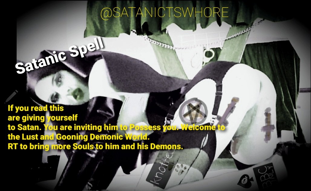 SatanicTSwhore's tweet photo. Satanic and Demonic Lust Spell. I love dressing like a dirty nun! Come fuck me! Rt &amp; Like if you would breed me https://t.co/hOy3lofLyH