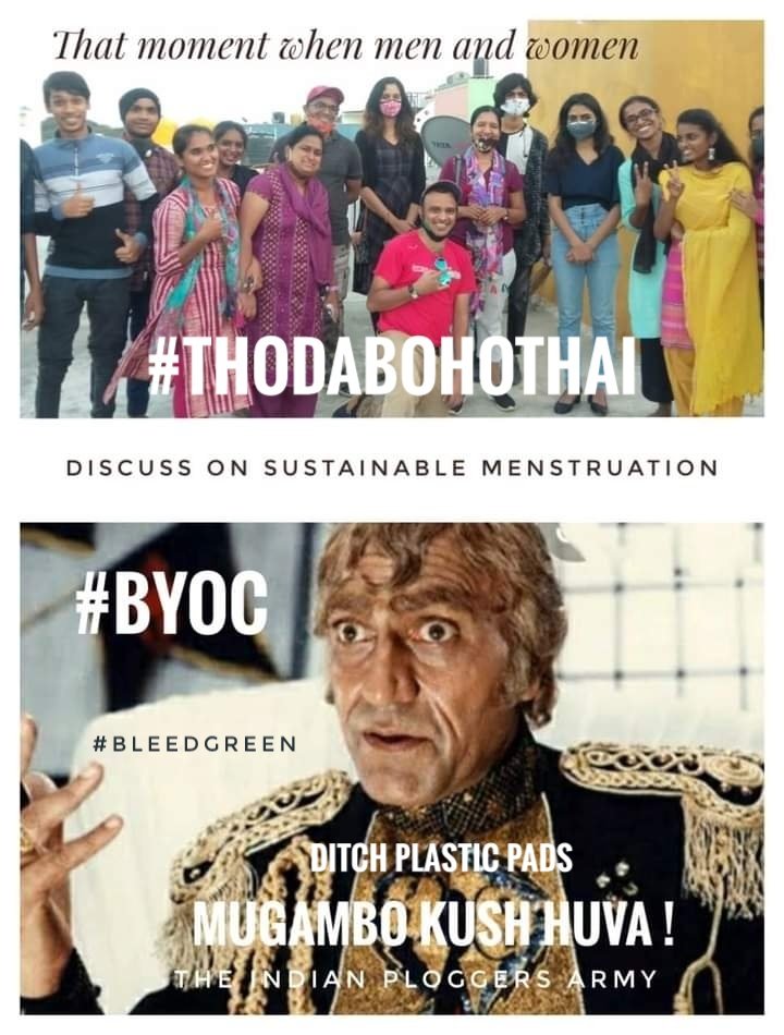 @SwachSurvekshan #ThodaBohotHai #womensday2021 !
Disposables are a blunder, Reusables are a wonder !
#Cupman is Padman 2.0!

#Periodtalks @SwachhBharatGov
@BBMPSWMSplComm @BLRSmartCity @Randeep_Dev @StoneSoup_in @MITSloanSusty