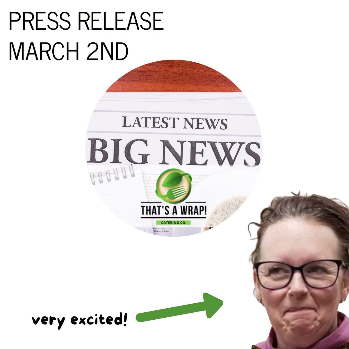 Tracey is SOOOOO excited, we hope you are too! 
T O M O R R O W
is BIG NEWS day!! 

😄📰😄📰😄📰
#PtboCanada #ThatsaWrap