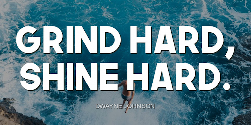 TheZigZiglar's tweet photo. "Grind hard, shine hard."-Dwayne Johnson https://t.co/pyCpTtkKp8