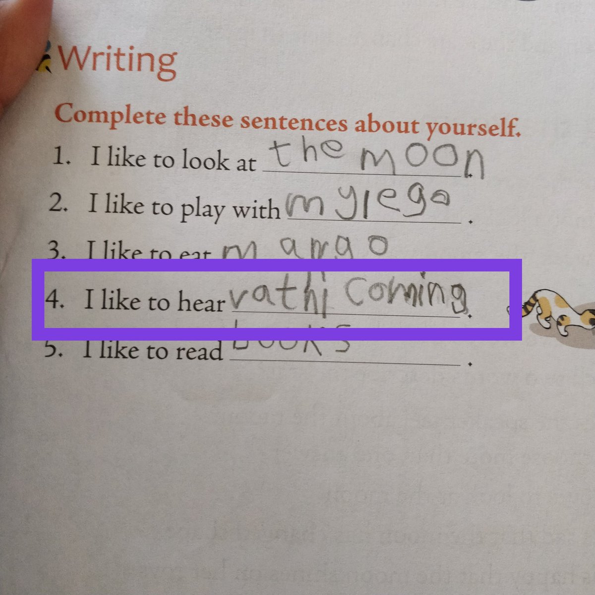 Bharghavikka's tweet photo. Found this in my kid's school book.. #Master @anirudhofficial https://t.co/By19oxLJ3i