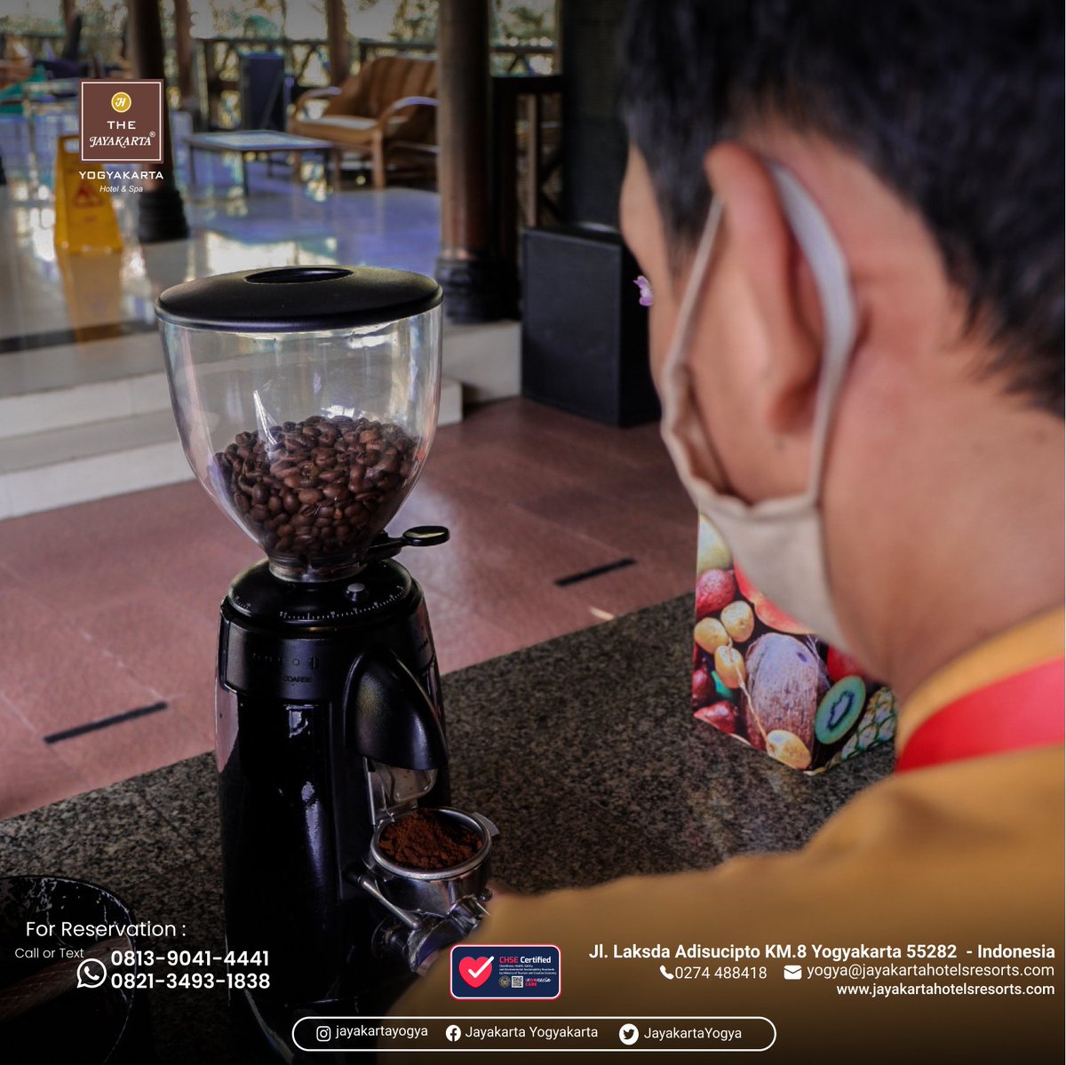 Coffee is not just aroma or the like. But about how to play the taste will it last long or just pass.

For info and order:
📞 RESERVATION (0274-488418)
📞 RESERVATION (0813-9041-4441)
📞 RESERVATION (0821-3493-1838)

#jayakartahotelsresorts #jhr #jclub #jayakartahotelyogya
