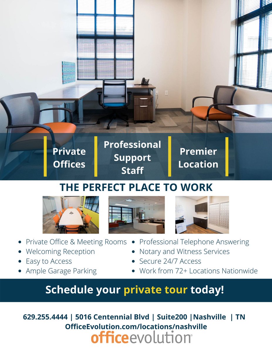OENashville's tweet photo. We take all of the guesswork out of the equation. We offer everything you need and want in one space, with all inclusive pricing. No surprises. It's the #OEDifference. 
Call today for a tour. 629.255.4444
#oenashville #thenations #offices #coworking #meetingspace https://t.co/acfenOzKhc