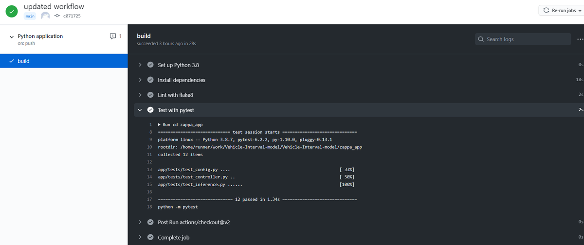 SarbottamM's tweet photo. Day 59 of #66DaysOfData 

Today, work through setting up continuous integration using GitHub Actions. Used Makefile (to make your life easier) for test automation.

Happy Learning!!!

#DataScience #MachineLearning https://t.co/YkNlxBjGTa