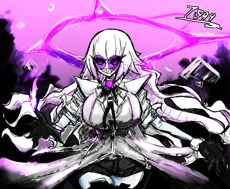 Amethyst5_'s tweet photo. Drew this in Snipping tool then Did something in Clip studio paint.
THEN BAM HERE SHE IS, i'm reverting back to my ol'design 💜 https://t.co/MeEuFDxlwG