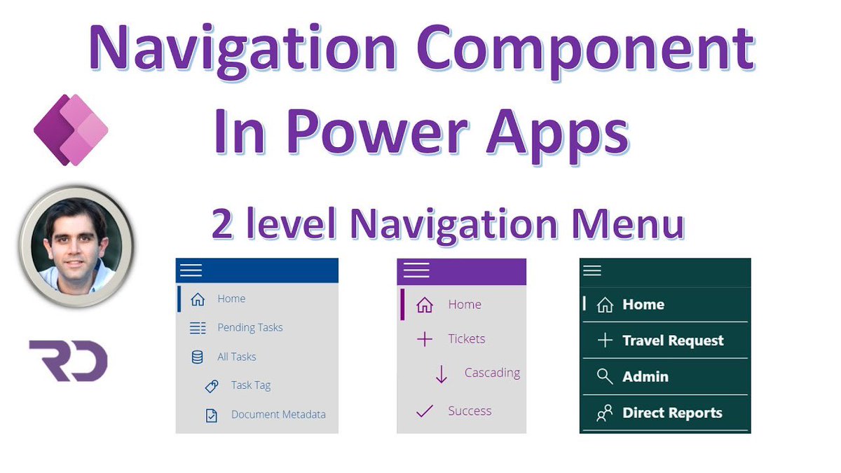 Learn how to build a 2 level Navigation Menu Component for Power Apps
youtu.be/3S0h2nODcxM

Features: 
✅ Dynamic 2 level navigation
✅ Change configuration
✅ Show hide Menu

#PowerApps #LessCodeMorePower #PowerAppsCC #Components #PowerAppsMenu