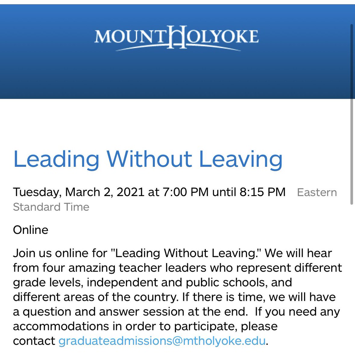 CollinsNBCT's tweet photo. I will serve on a panel with 3 other amazing educators. We will discuss how to lead without leaving the classroom. @NBPTS process can start you on your teacher leader journey. Learn more by joining us-https://t.co/SQzOjoZqgn https://t.co/ofmf64fWbz