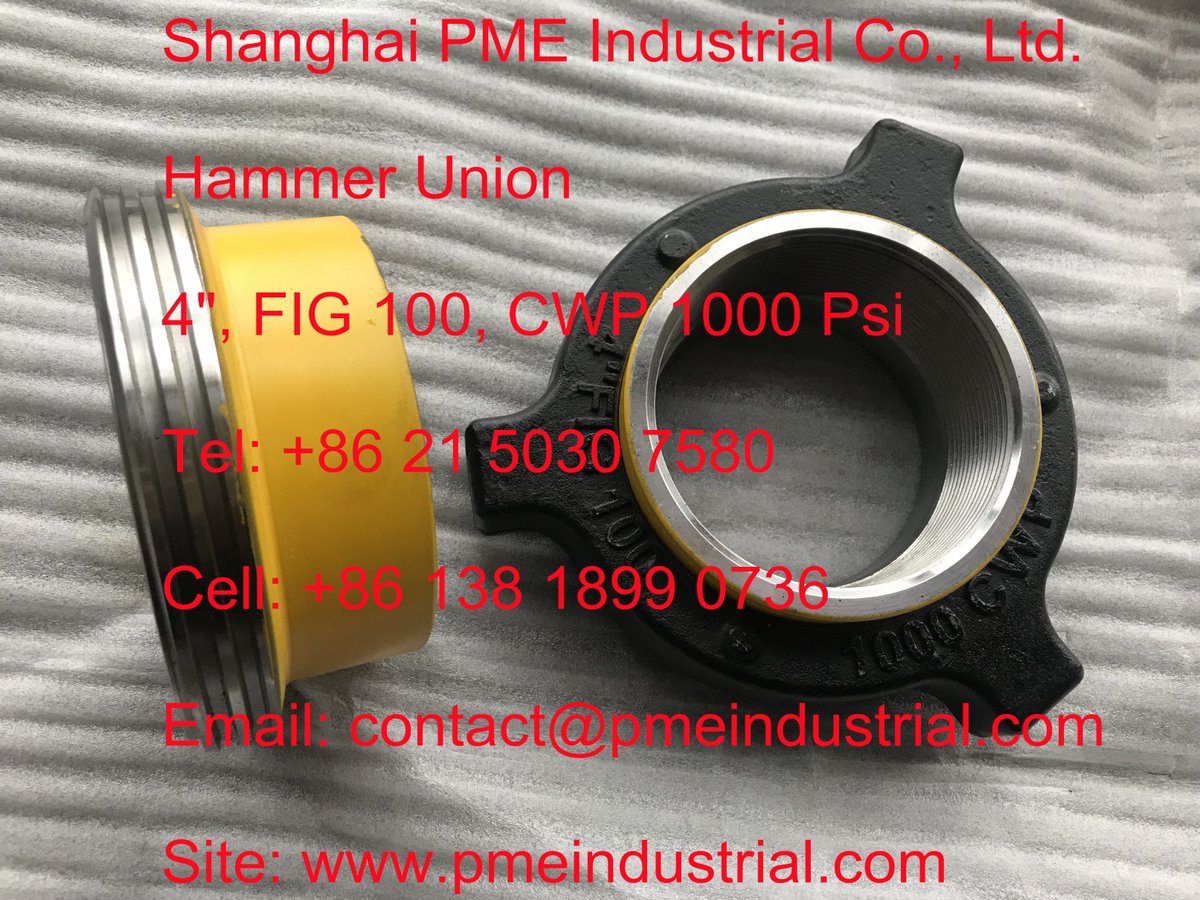 sh_pme's tweet image. Hammer Union
4&quot;, FIG 100, CWP 1000 Psi
pmeindustrial.com/index.php/hamm…

Tel: +86 21 58372350
Cell: +86 138 1899 0736
Email: contact@pmeindustrial.com
Site: pmeindustrial.com

#hammerunion #flowlines #integralfitting #oilfiledsupply #pmeindustrial #4inch #fig100 #1000psi