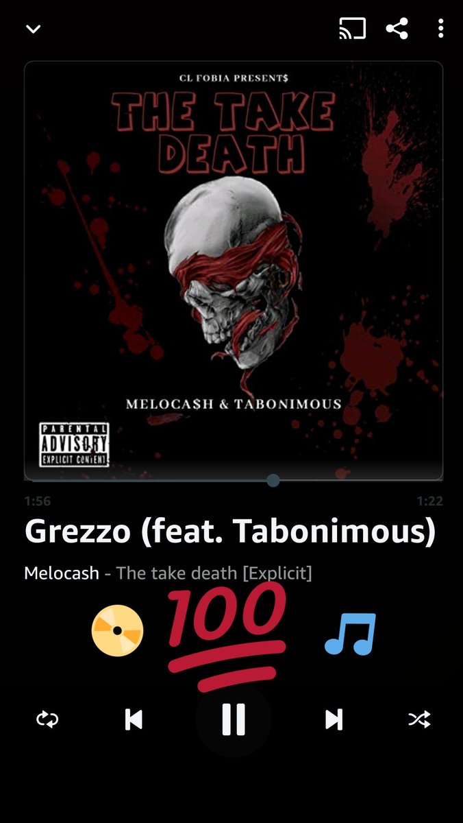 HMeloca's tweet photo. "The take death" Album available on all Digital platforms.
#Amazon 
#AppleMusic 
#Spotify  
#Deezer 
#Iheartradio 
#Napster
And more.. https://t.co/MlpLIKt69B