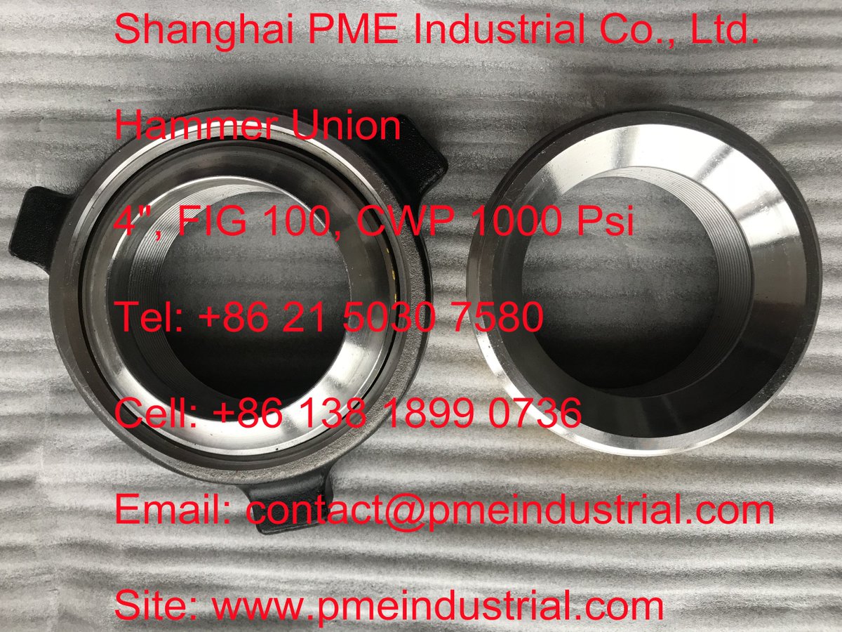 sh_pme's tweet image. Hammer Union
4&quot;, FIG 100, CWP 1000 Psi
pmeindustrial.com/index.php/hamm…

Tel: +86 21 58372350
Cell: +86 138 1899 0736
Email: contact@pmeindustrial.com
Site: pmeindustrial.com

#hammerunion #flowlines #integralfitting #oilfiledsupply #pmeindustrial #4inch #fig100 #1000psi