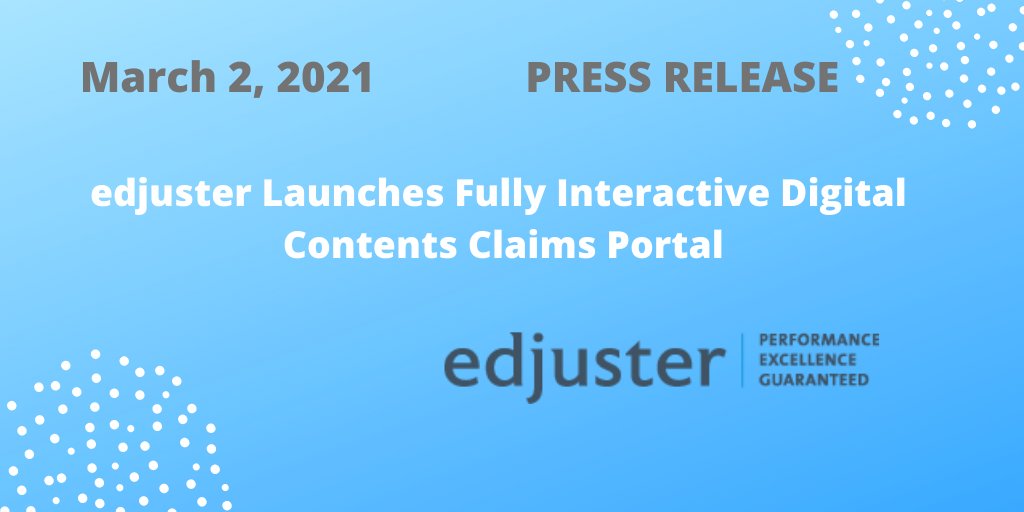 [Press Release]: edjuster adds digital signatures to the exclaim content claims portal. Learn more: bit.ly/3uModxi #insurance #digital #data #edjuster #contentsinsurance #insuranceclaims