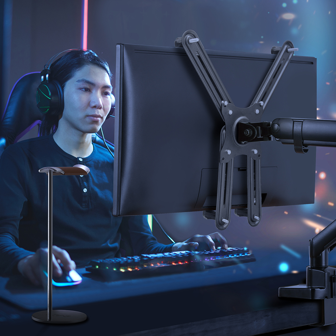#VESA is an essential standard for using third-party #monitorarm to hold your monitor in place firmly. If your monitors don't have a VESA interface,please find Universal VESA Adapters through AVLT website.

#designyourworkspace #GamingSetup #deskgoal #setupinspiration #desksetup