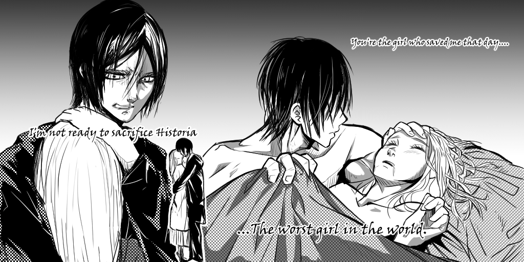 I was like, f*ck it. If Isayama ain't gonna show it in the manga, Imma make the scenes myself.😤

#AttackOnTitan 
#attackontitanfanart 
#ErenJaeger 
#HistoriaReiss 

Look out world. I'm about to unleash a barrage of #erehisu
#FANART  in the next coming weeks...if I'm not lazy