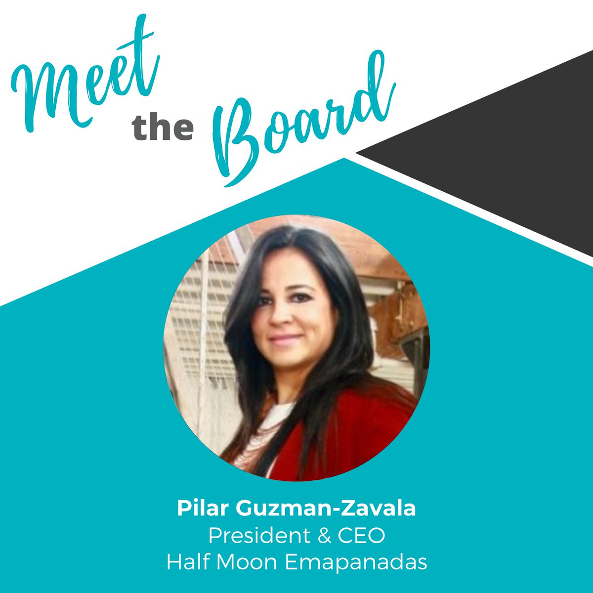 #MeetTheBoard: We are honored to have #BoardMember @pilarguzman, CEO of @HMempanadas, a fast-casual food concept specializing in Argentine-style empanadas. A local #community supporter, Pilar’s passion is to mentor women #entrepreneurs: bit.ly/3q4NuQD.  🙌 
#aireventures