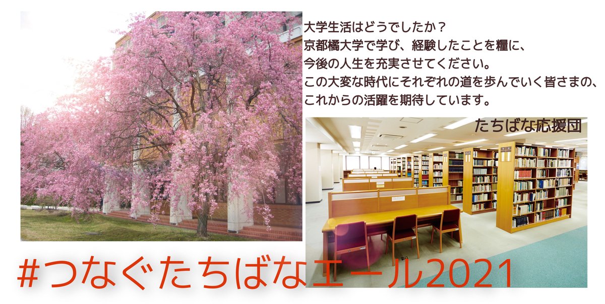 京都橘大学 Lastyell 最後まで青春 卒業予定の皆さんへの 応援メッセージが続々と届いています 卒業生への エール はまだまだ募集中です 参加方法 1 つなぐたちばなエール21 のタグをつけて投稿 2 Googleフォームから投稿 T Co