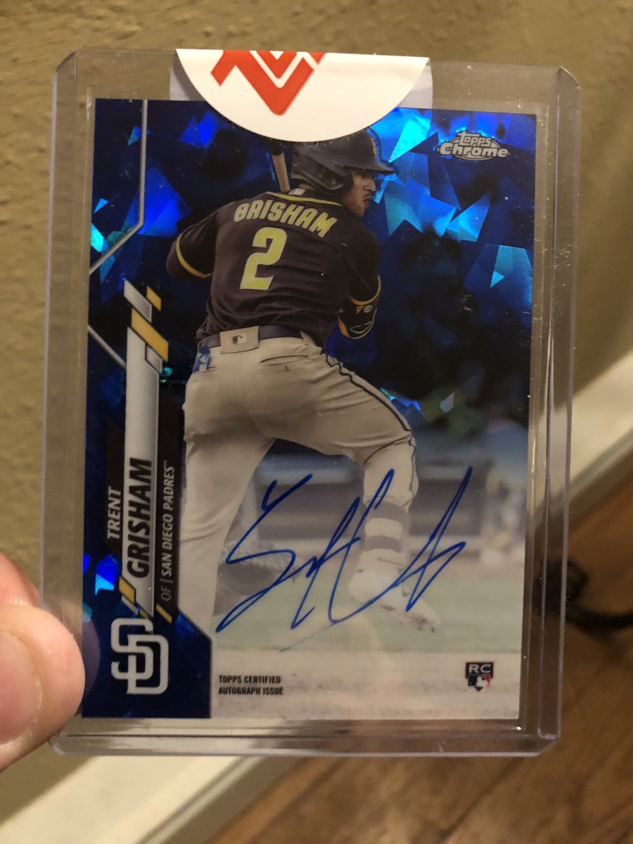 StillKickCards's tweet photo. Got this back from @Topps today. Love the different photo!

#Topps #ToppsChromeSapphire #ChromeSapphire #BaseballCards #CardCollection #TrentGrisham #SanDiego #Padres #MLB #Baseball #SpringTraining #SpringTraining2021 #NLWest #RookieCard https://t.co/kJnjN5UpIl