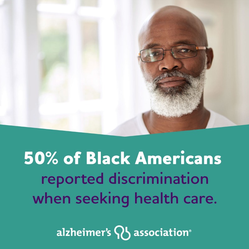 alzassociation's tweet photo. Discrimination is a barrier to Alzheimer’s and dementia care. Share the facts and join the conversation. https://t.co/NwLeITCGT3 #AlzheimersInAmerica