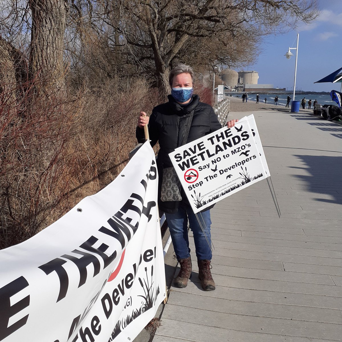 I was out trying to safe Duffins Creek Wetland last weekend, hope to see you at the March on Saturday! #saveontariowetlands