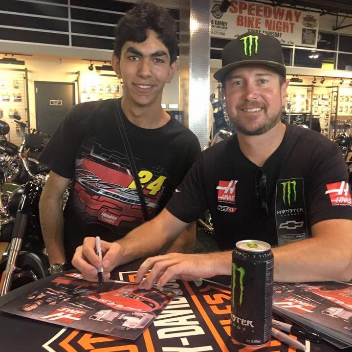 Myself and the great @kurtbusch, back in 2016, @ <a href="/SpeedwayHD/">Speedway H-D</a> Charlotte...