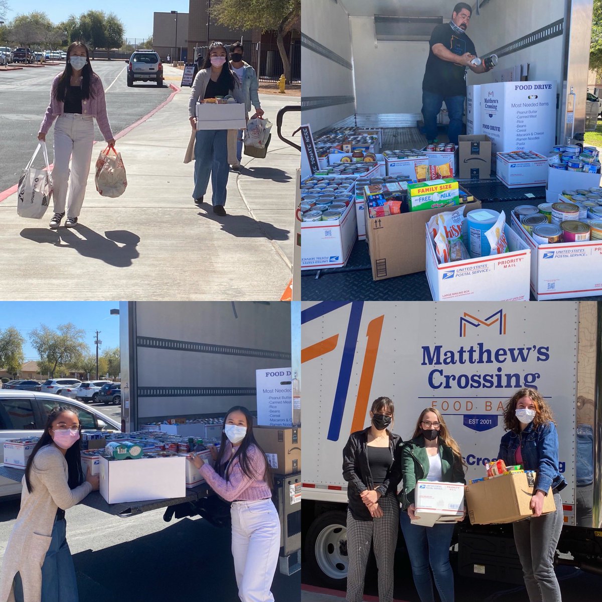 NhsPerry's tweet image. cans have been picked up and are ready to feed hundreds of families!!! thank you pumas! ❤️💙