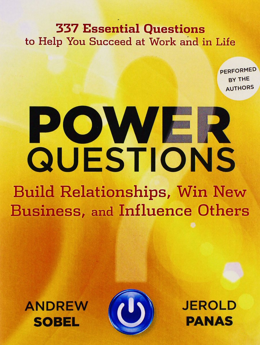JBailasan's tweet photo. #PowerQuestions: Build Relationships, Win New Business, and Influence Others | #AndrewSobel and #JeroldPanas
Pages: 224
#HR #Leadership #Management
#NonFiction #Book
#Books2021
#كتب2021 https://t.co/vYfuyr2DEN
