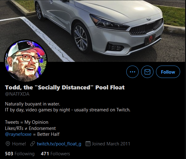 poolfloatg's tweet image. Finally took the plunge and changed my Twitter handle to match my Twitch and YouTube names. My old name was from when this account was strictly for XDA Developers shenanigans, but I needed to make the account a little more general purpose.