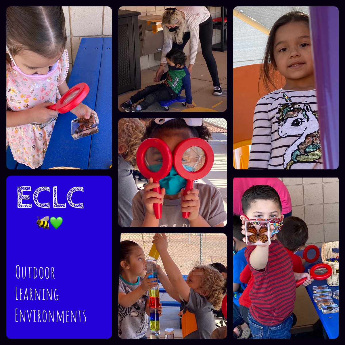 eclc_cgesd's tweet photo. Welcome back @CGESD4 Preschool Families! Oh, how we have missed seeing you in person!! 🐝💚  Everyone enjoyed our new outdoor learning environments!!  #playisourwork #scienceisevenbetteroutside #beeplayful https://t.co/XzgSs8FiJy