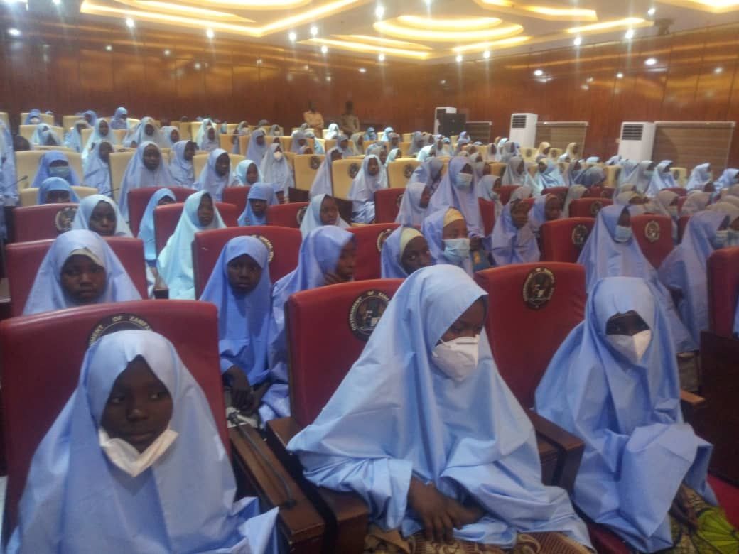 Just In: Released Jangebe Schoolgirls Arrive Zamfara Government House