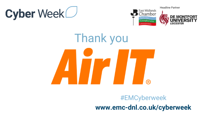 EMChamberNews's tweet photo. Wow, what a great session this morning with Lee Johnson from @AirITLtd

We heard about the ways technology has changed as a result of Covid-19 &amp; security risks associated with remote working

Don’t forget we’ve got plenty more coming during #EMCyberweek >> https://t.co/PgIWi4p0FQ https://t.co/i1339F2Clm