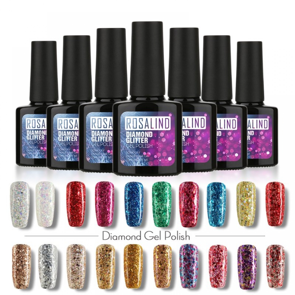 Diamond Glitter Gel Nail Polish 10 Ml #luxury #design mybeautyden.vip/diamond-glitte…