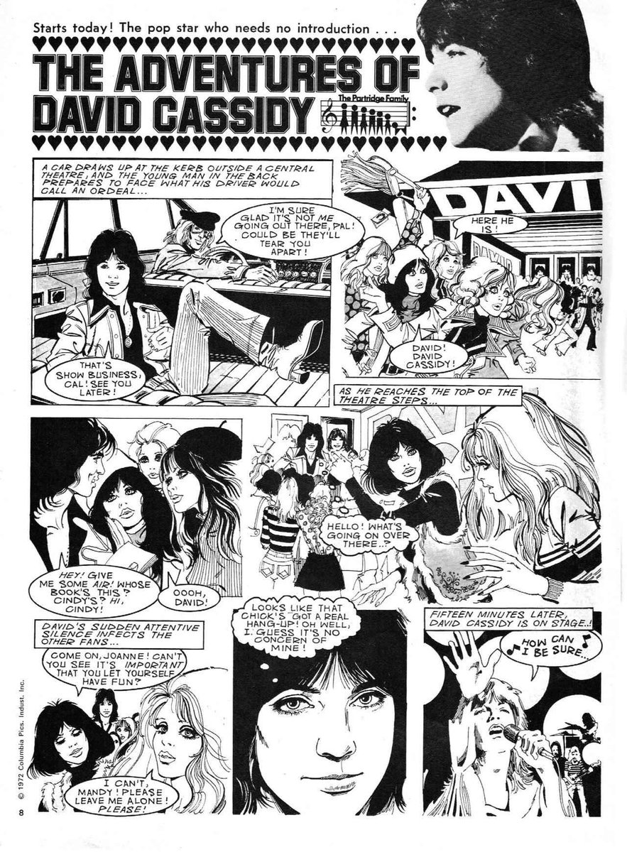 Our latest episode is on the pilot of #ThePartridgeFamily
David Cassidy of course had his own #LookIn comic strip