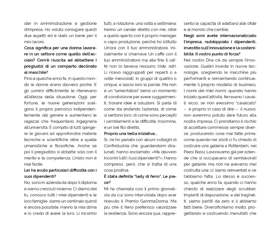 GammaDonna_'s tweet photo. ✨«Con la sua #azienda specializzata nella lavorazione di acciaio - comparto industriale prettamente maschile - Miriam Gualini è stata premiata come migliore #imprenditrice innovativa d’Italia con il #PremioGammaDonna 2020». 

Leggi l'intervista di @LaFreccia_Mag e commentala 👇🏻 https://t.co/qClXvoVda2