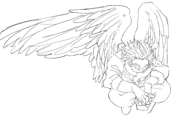 #線画を晒すと誰かが色を塗ってくれるかもしれない 
自分との色とか塗りの違いが見たいので塗ったらおしえてほしい 