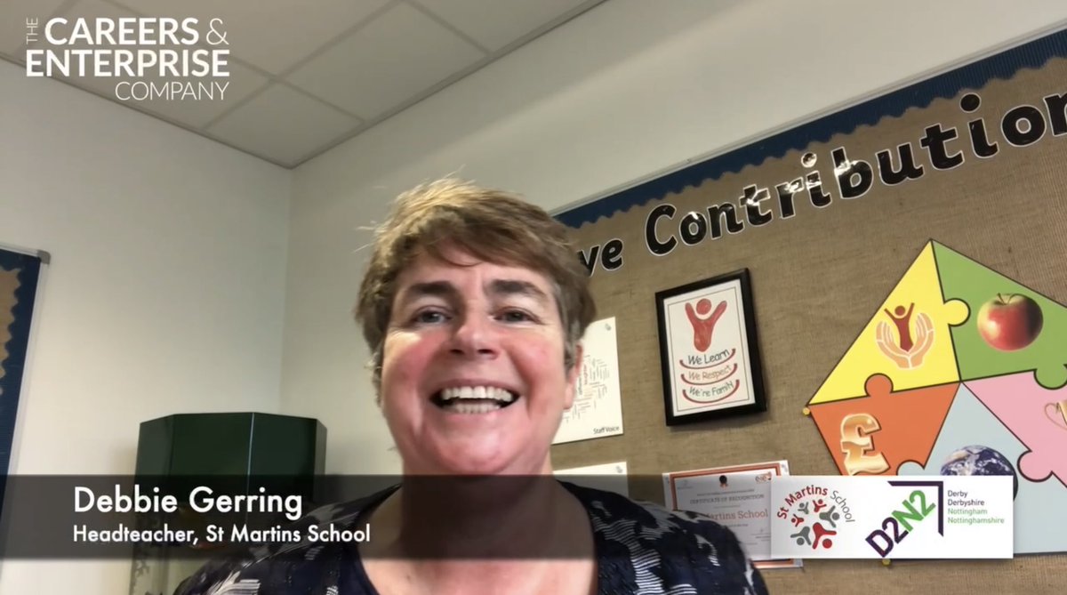 “Embracing individuality and exploring the talents of young people.”

Hear from Debbie Gerring, Headteacher at <a href="/StMartinsDerby/">St Martins School</a> on supporting young people with #SEND into employment. 

#WeCan

@D2N2LEP <a href="/CareerEnt/">The Careers & Enterprise Company</a> @Futures_mngt @D2N2_Hub 

Watch here: vimeo.com/518514110