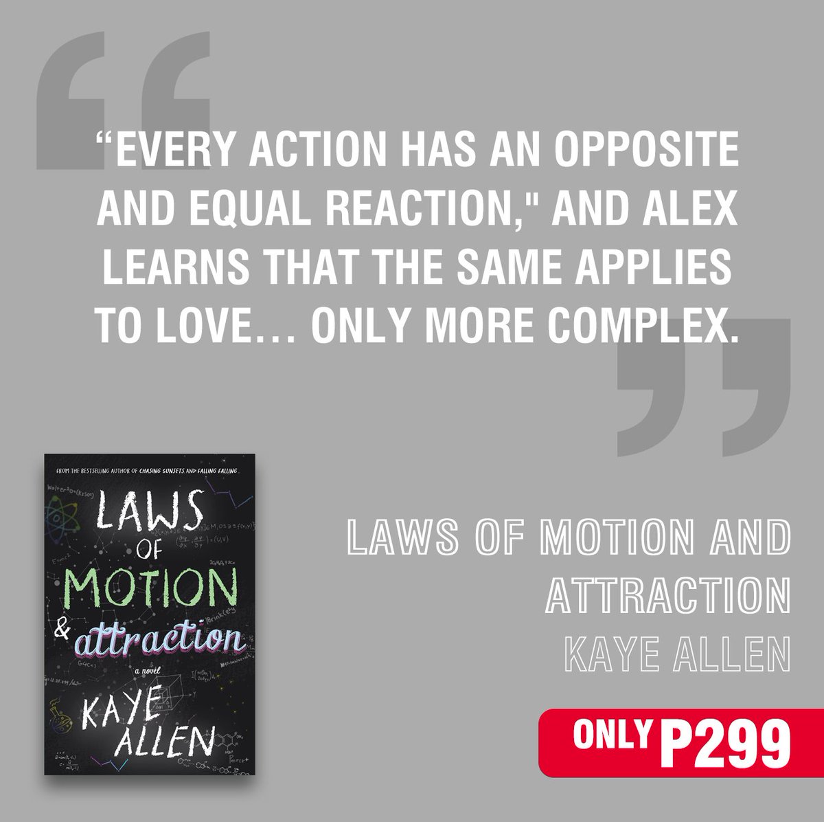 nbsalert's tweet photo. #HerReads: Get Laws of Motion &amp; Attraction by Kaye Allen for P299! Shop online: https://t.co/LqYDEZKrdb.

You can also get it from selected branches. #LawsOfMotionAndAttraction #KayeAllen #NBSNewReads #NBSbookstagram #NBSeveryday https://t.co/Ed0VUrRPRE
