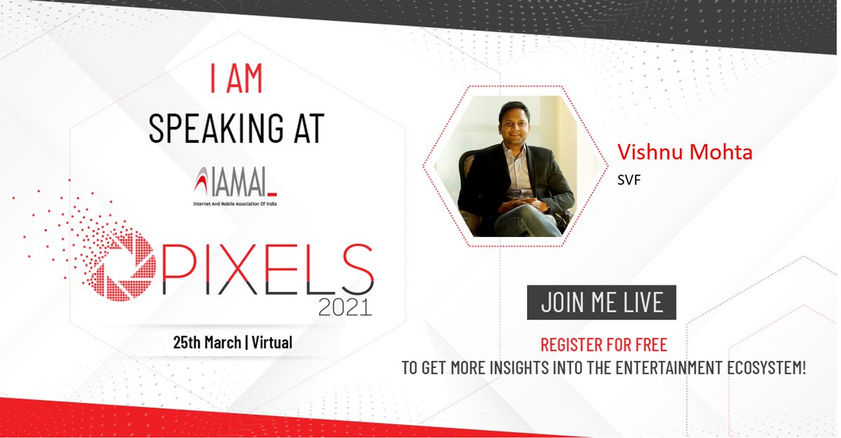 Get valuable insights from <a href="/VishnuMohta/">Vishnu Mohta</a> at #Pixels2021 organised by <a href="/IAMAIForum/">IAMAI</a>. 

You don't want to miss this! Register for free - bit.ly/3e21ebQ
