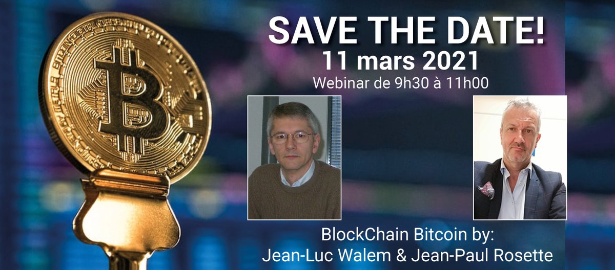 #Bitcoin: 35 000$, 40 000$, 100 000$, Pourquoi ? 

Informez-vous avant de rater la prochaine #révolution #technologique, #financière et #sociale!

INSCRIPTIONS: eventbrite.fr/e/billets-bloc…