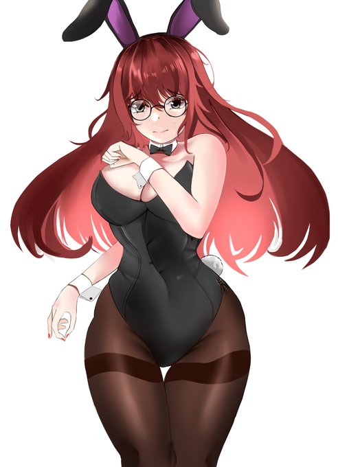 バニーガール~~ #巨乳 #バニーガール #bunnygirl #おっぱい #Character #赤バニー #stocking ##眼鏡 https://t.co/t4BwXUbRRr 