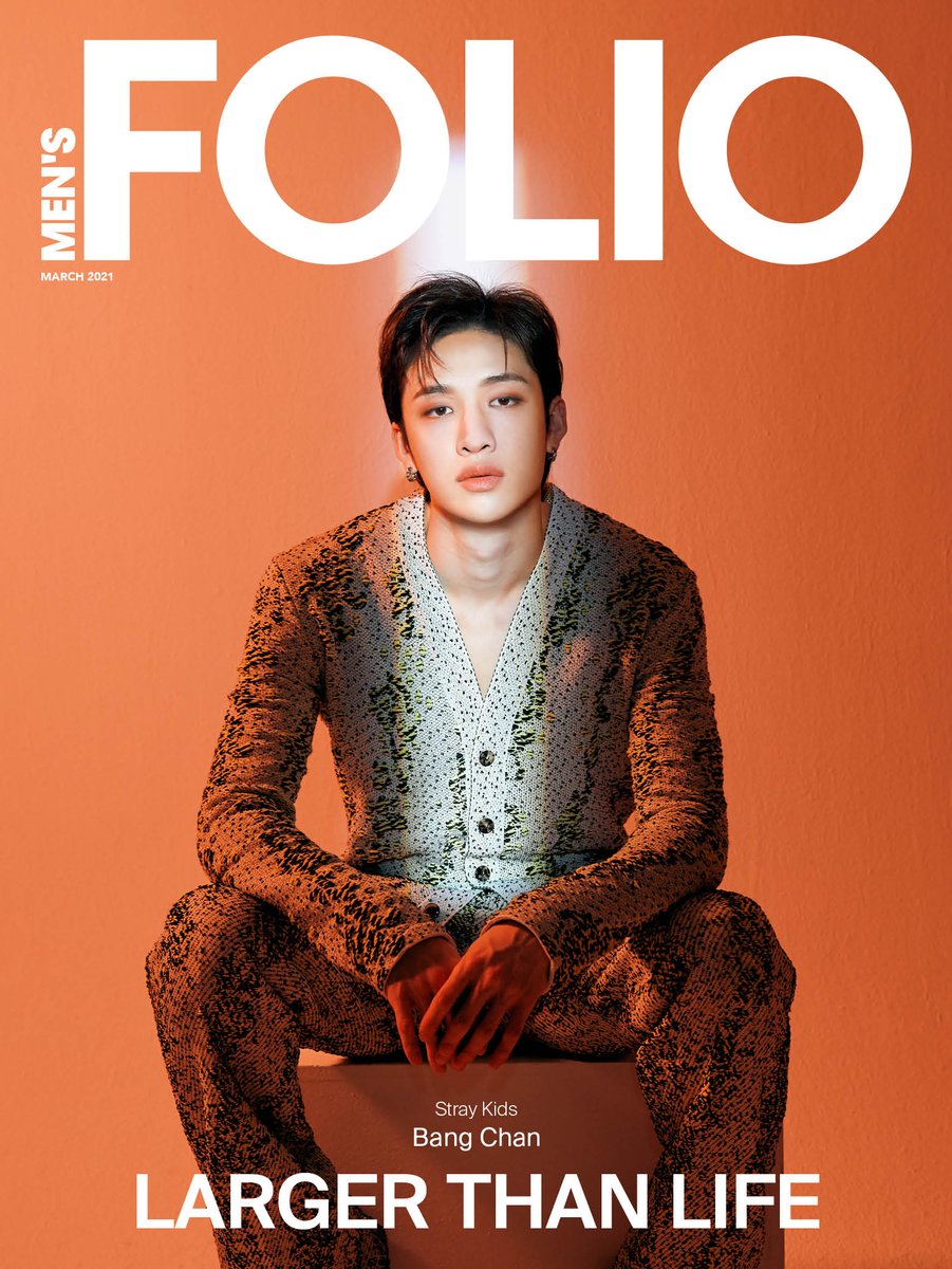 [MEN’S FOLIO] Men’s Folio March 2021 cover Bang Chan #StrayKids #스트레이키즈 #YouMakeStrayKidsStay #MensFolio