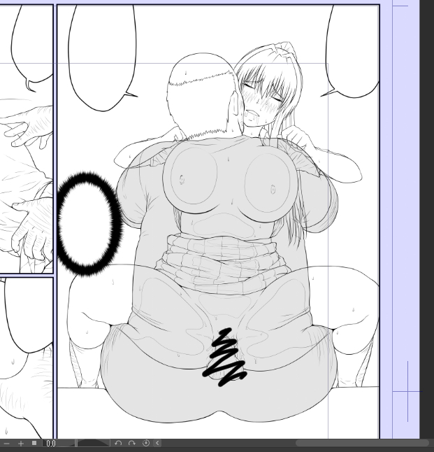 何コマか透過の表現で行こうかと 