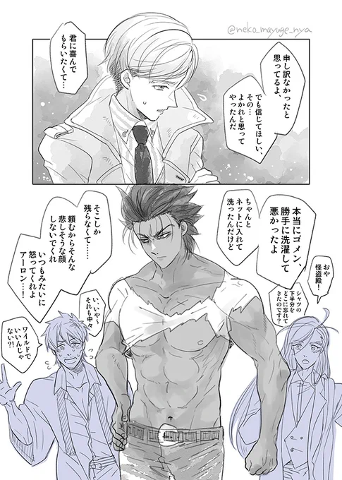 手洗いにするべきだったと反省しているよアーロン!