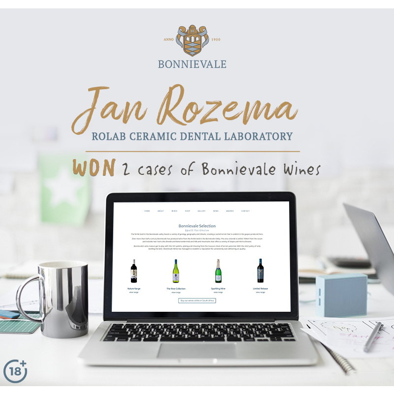 Celebrate the good times with our WINNER, Jan Rozema!!🎉
Our winner will receive 2x cases of Bonnievale wine.🥂

Thanks to everyone who participated, keep an eye on our page for upcoming competitions.
#bonnievalewines #WINNER #Celebrate #wine