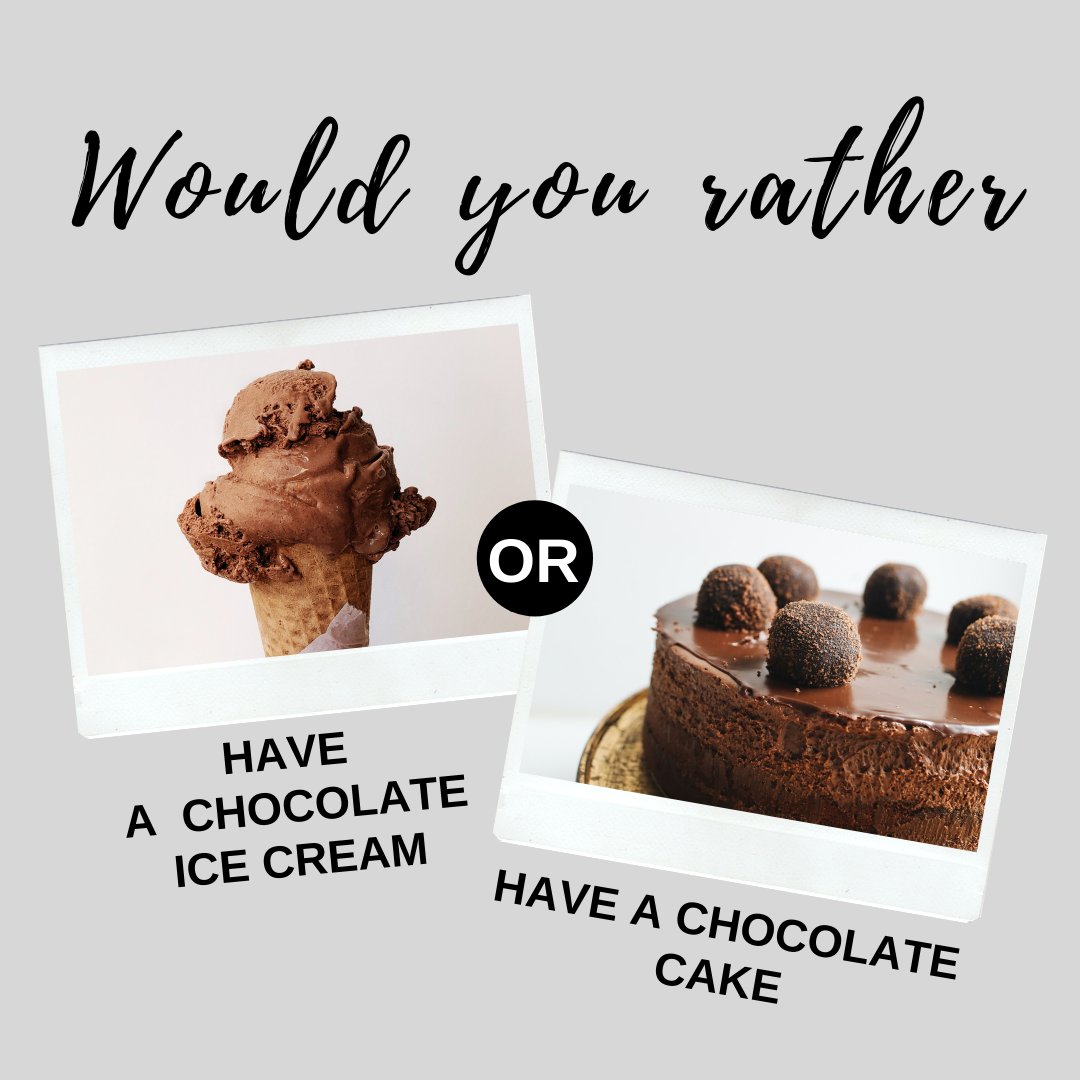 muzaicdotcom's tweet photo. What would you choose?
#wouldyourather #choose #questiontime #life #goals #love https://t.co/O2etkNj8ms