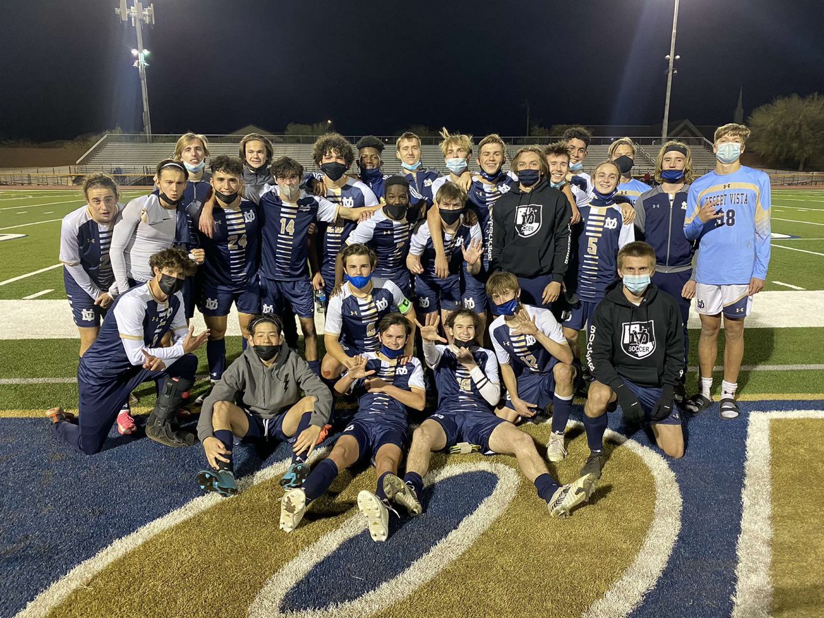 DVMENSOCCER's tweet photo. Varsity is victorious over Brophy Prep in 5-1 win on Senior Night at Thunder Stadium to finish the regular season undefeated at home‼️ 
Goals: Micah Vasey, Connor Mchale, Aidan Hogan, Casey Morris, Makay Blackburn. 
Assists: Luke Dotts, Micah Vasey (2).
⚡️⚡️⚡️⚡️⚡️ https://t.co/tDV88Uthw0