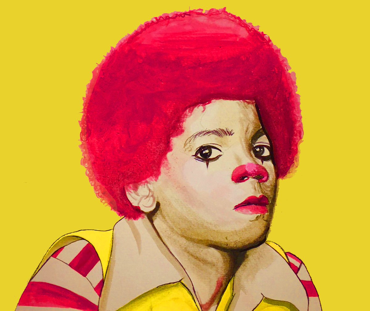 prestonmitchell's tweet photo. RONALD MCJACKSON #Mcdonalds #Art https://t.co/cG7PrrYoNy
