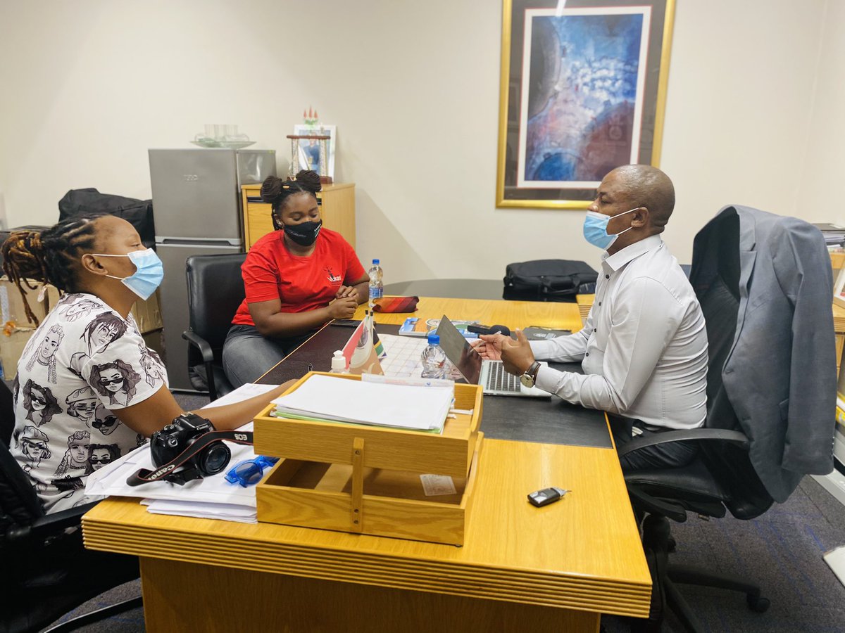 ChrisHaniDM's tweet photo. Executive Mayor, Cllr Wongama Gela, currently interacting with local media on council resolutions following the council meeting held virtually. 
#CHDM https://t.co/H7nnyHkzNz