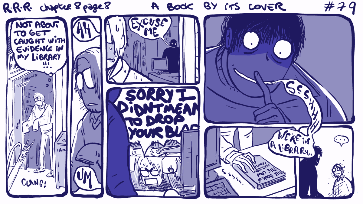 #rodneyRrodney chapter 8 page 8 🤫 strip 70 : a book by its cover.
Yall occult fans out there I hope u also think this is funny. I promise there's a pay off in the next strip